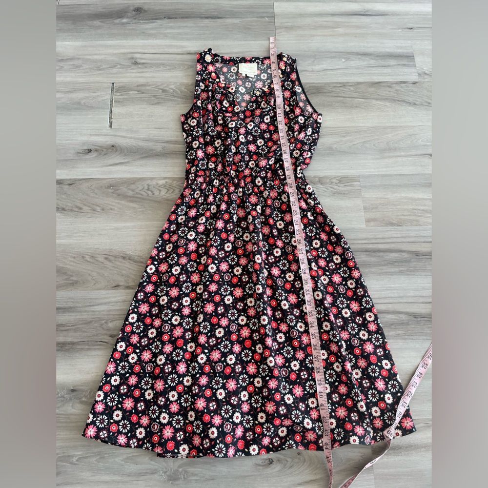 Kate Spade S Black Floral Sleeveless Studded Dress - Picture 6 of 8